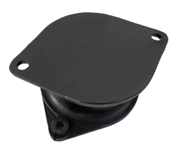 Rubber roller shock absorber for conveyor systems