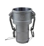 Type C stainless steel camlock coupler with hose shank
