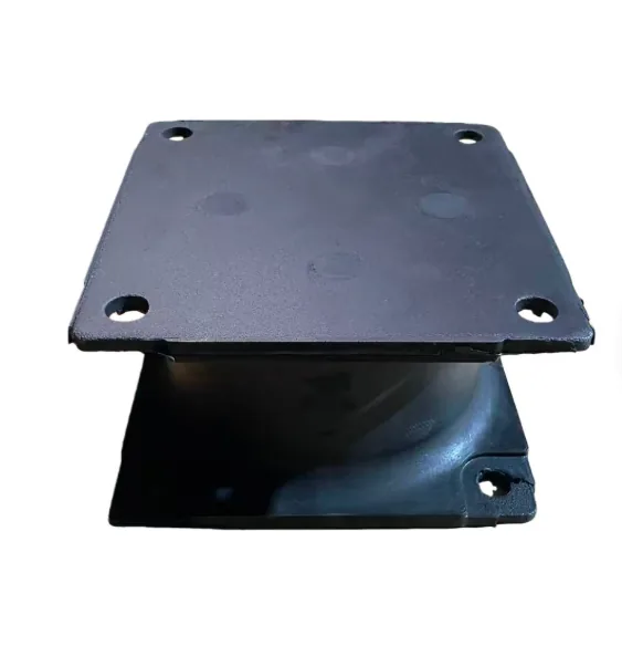 Molded rubber pad bumper and damper